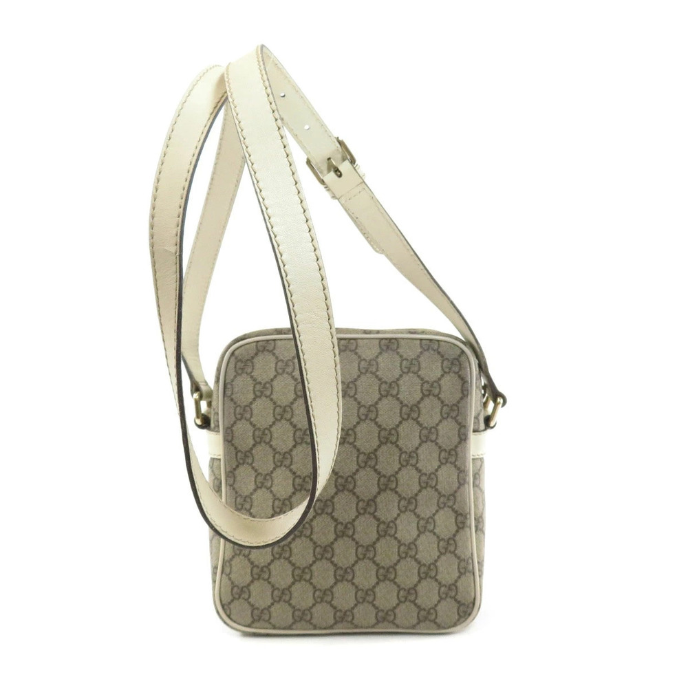 Gucci bag Supreme crossbody Beige canvas GG White